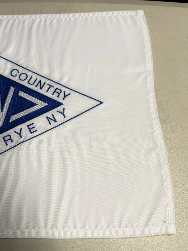 Westchester Country Club Pin Hole Flag Rye New York White Blue - Image 4 of 4