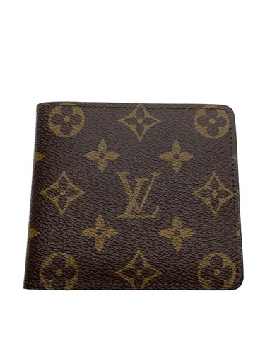 Louis Vuitton Fold-type Wallet Portefeuille Marco NM Monogram Canvas PVC Used
