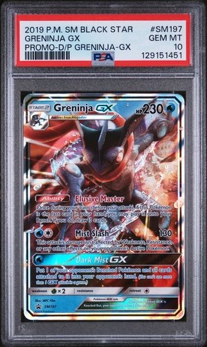 Greninja-GX graded PSA 10 for sale on eBay