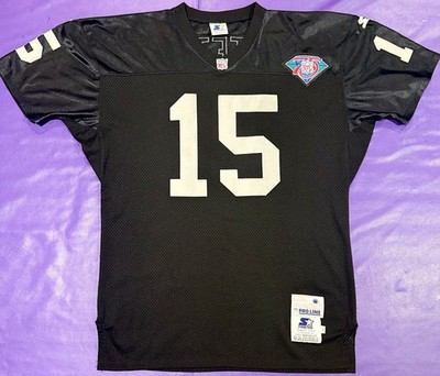 Authentic Jeff Hostetler #15 Oakland Raiders 1993 Starter Pro Line Jersey 48