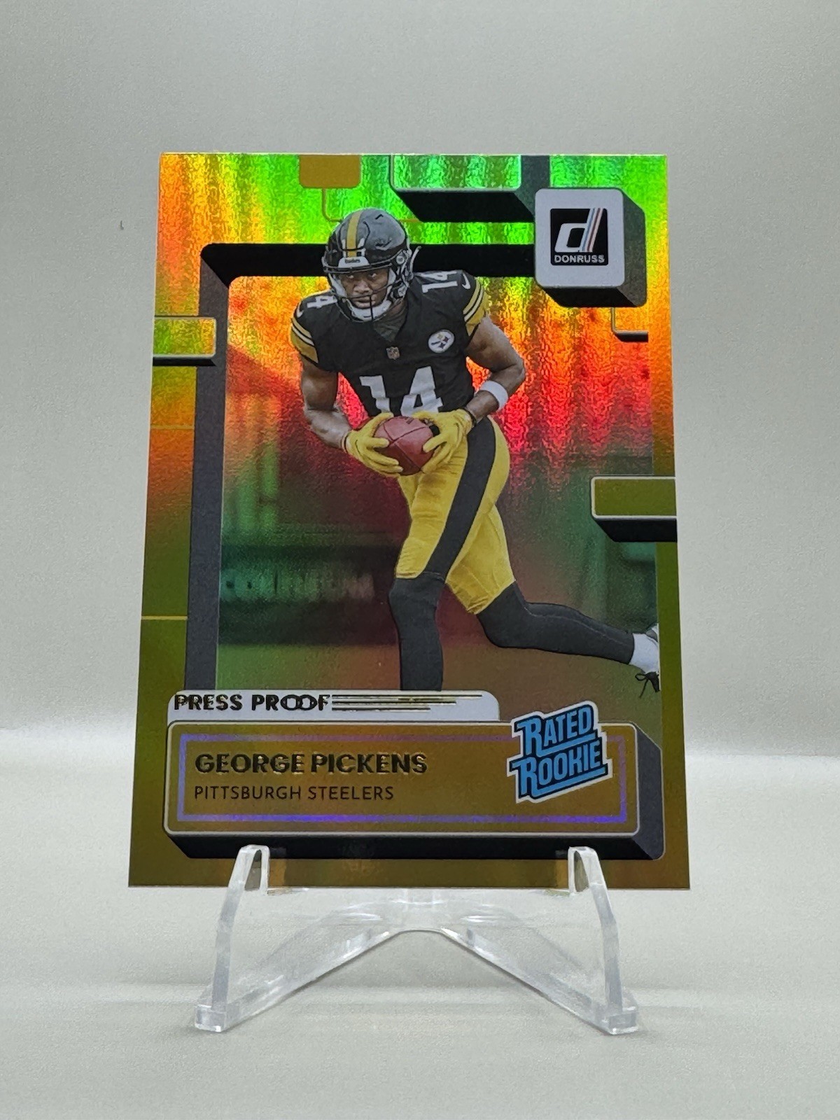 2022 Panini Donruss George Pickens Press Proof Premium Rated Rookie (RC) #323