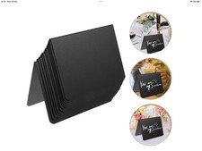 16 Pack Plastic Table Chalkboards Sign For Labelling, Catering, Price Stand Etc