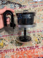 Glass Stovetop Percolator Coffee Maker 8 Cup One All Cafe Brew Medelco Black USA