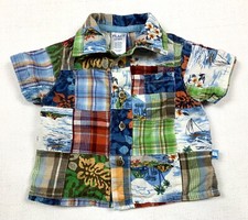 The Children's Place  Size 3-6 M   Cotton Patchwork TROPICAL HAWAIIAN SHIRT