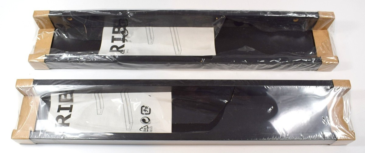 Set of 2 IKEA Ribba Picture Ledge Shelf (Black) 21 3/4 in. Length