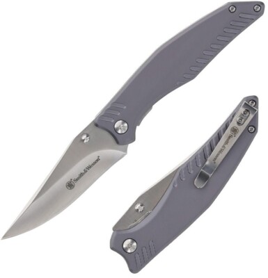 Smith & Wesson Ops Folding Knife 3.5'' High Carbon Steel Blade Aluminum Handle