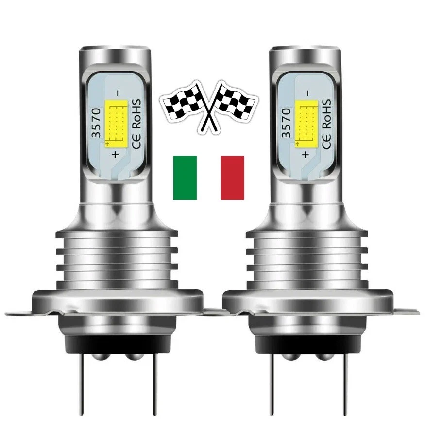 2 Lampadine H7 CANBUS a LED Fari Auto Moto Lampade Luce Bianca 6000K 12V 10KLM V