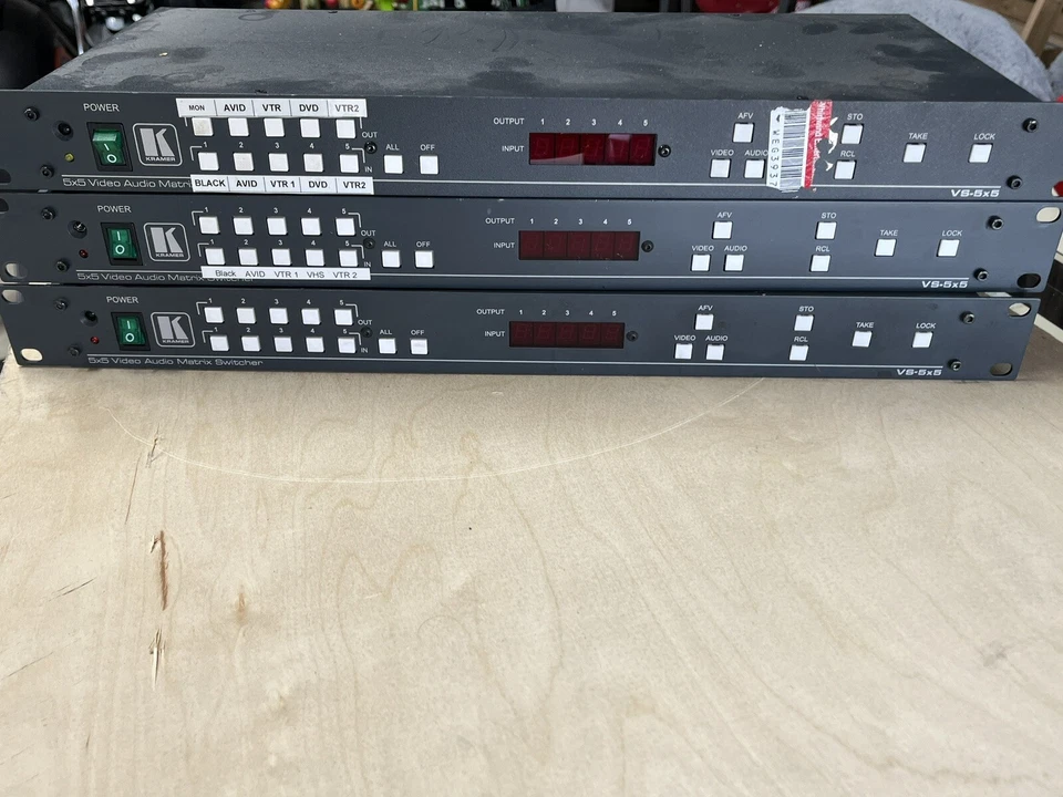 Kramer VS-5x5 Audio Matrix Switcher - 3 Bundle Power Tested - Image 2 of 4