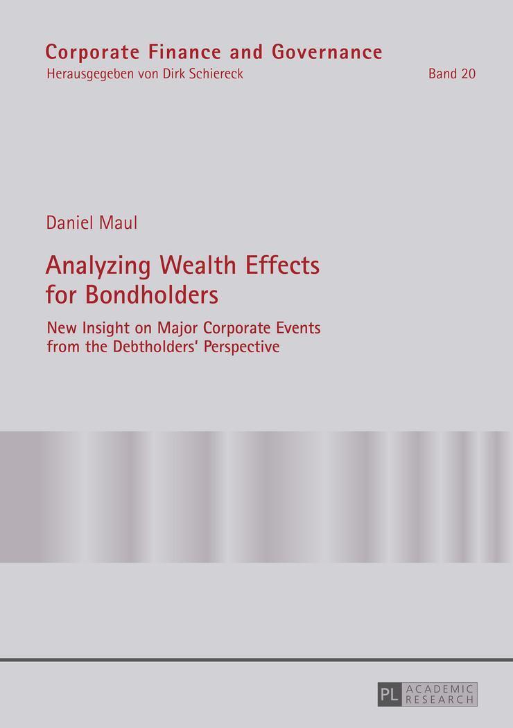 Daniel Maul | Analyzing Wealth Effects For Bondholders | Taschenbuch |