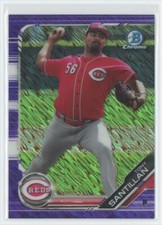 2019 Bowman Chrome Prospects Tony Santillan Cincinnati Reds Purple Shimmer