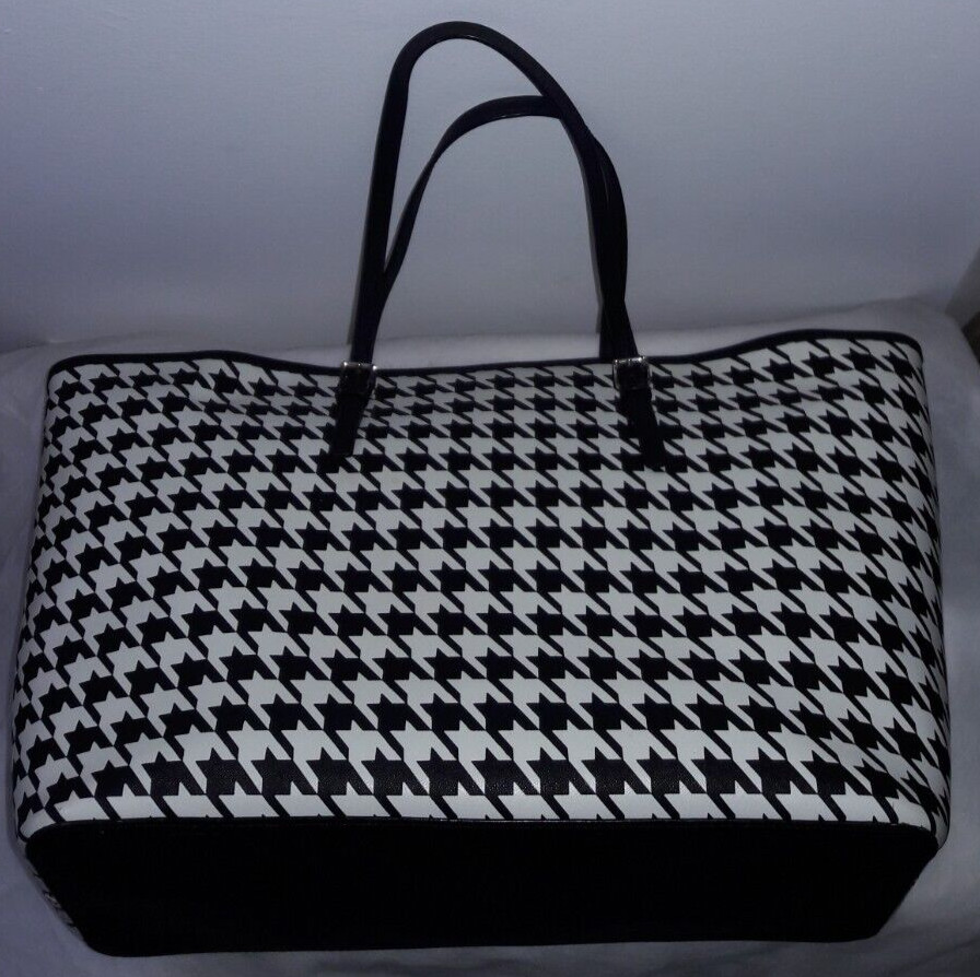 AUTHENTIC MICHAEL KORS HOUNDSTOOTH LARGE TOTE BAG… - image 3