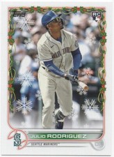 Julio Rodriguez 2022 TOPPS HOLIDAY BASEBALL Base RC #HW44 Mariners