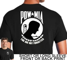 United States Military Veteran POW MIA You Are Not Forgotten Patriotic T Shirt