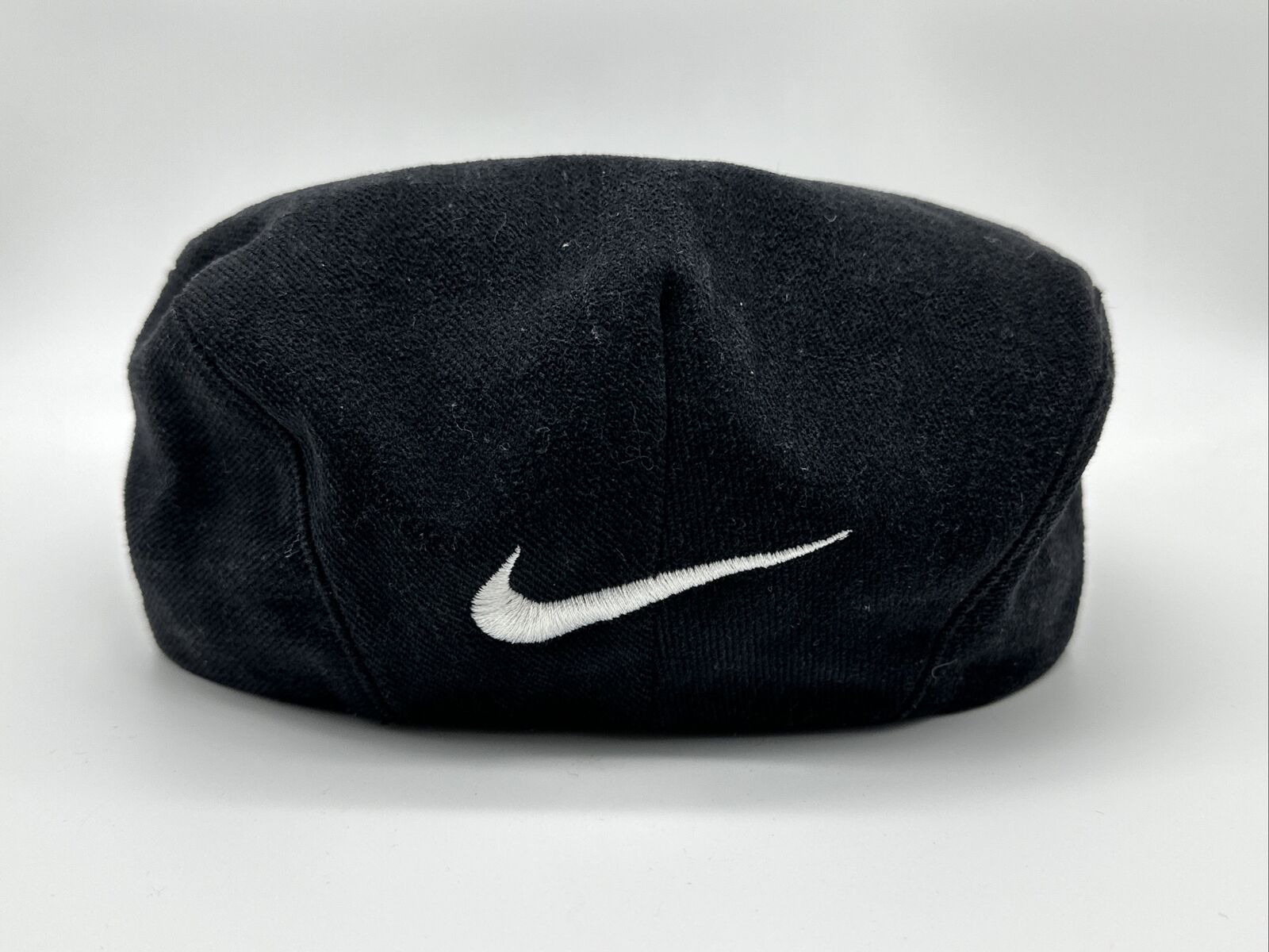 Vintage 90's Nike Newsboy Snap Cap Hat Small Navy… - image 1