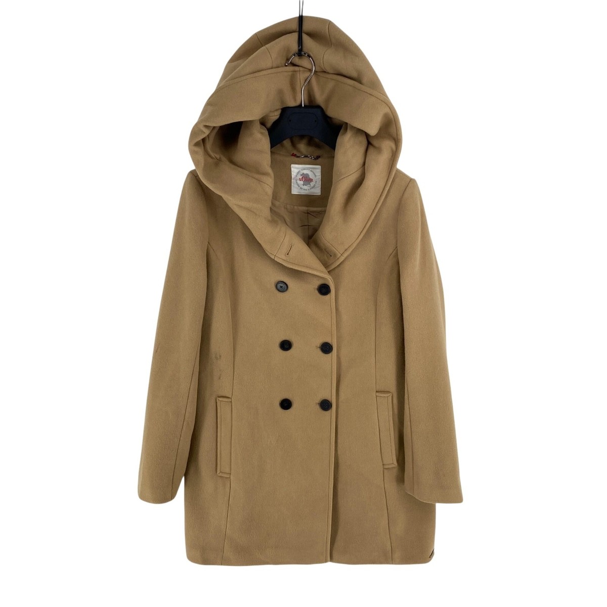 S Oliver Manteau Col Capuche Manteau D'hiver En Beige Clair ABOUT YOU