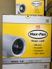 Can Fan Max Fan 14" Inline exhaust blower ventilation hydro scrubber (1786 CFM)