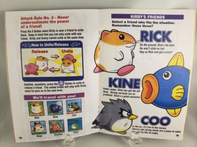 MANUAL SNES KIRBY'S DREAM LAND 3 Super Nintendo'Replacement