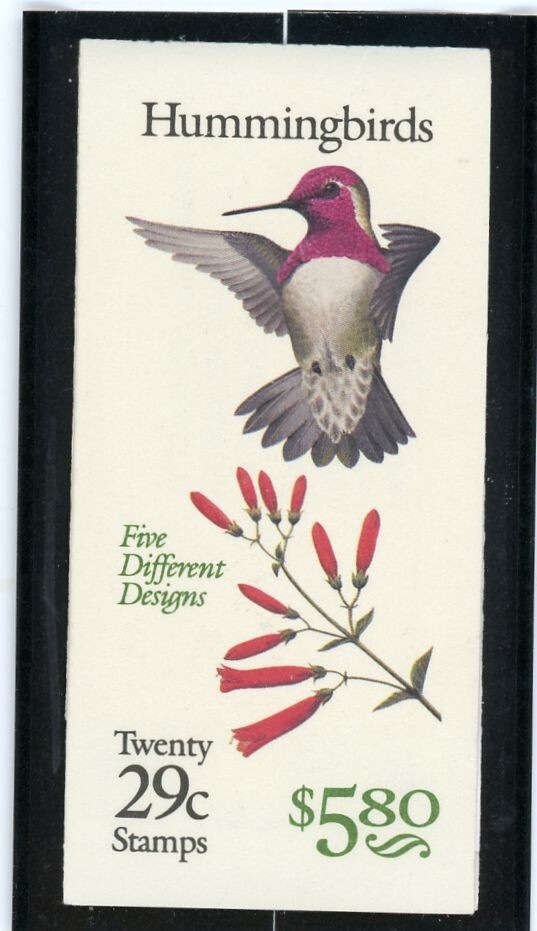 US 2646a (BK201) Hummingbirds 29c - Folded Booklet of 20- MNH