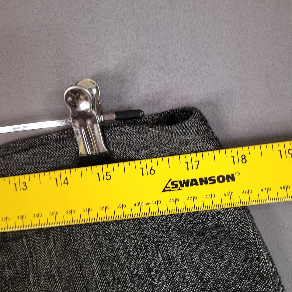 Pantalones de vestir informales para mujer David N. tiro alto recto espiga talla 14 Foto 2 de 4