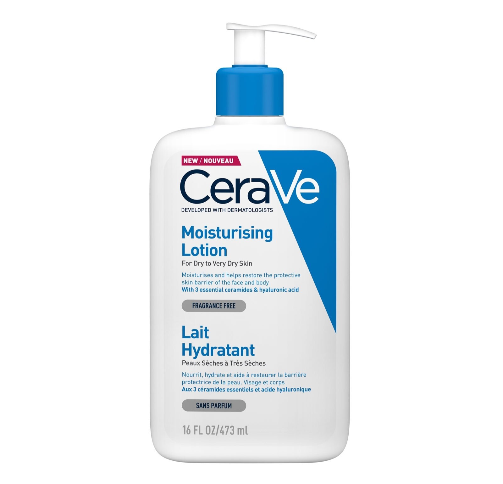 CeraVe Moisturising Lotion for Dry to Very Dry Skin | Fragrance Free | 473 ml