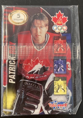 1998 Valu-Net Team Canada Prepaid Phone Card Patrick Roy Unopened