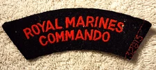 VINTAGE WW2 GREAT BRITIAN ROYAL MARINES COMMANDO SHOULDER PATCH #32915