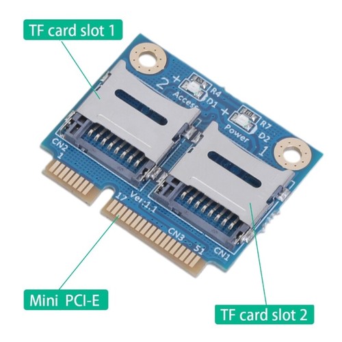 Easy Installs mPCIE Interfaces to 2 MicroSDs Card Slots Expansion Kit - Afbeelding 4 van 8