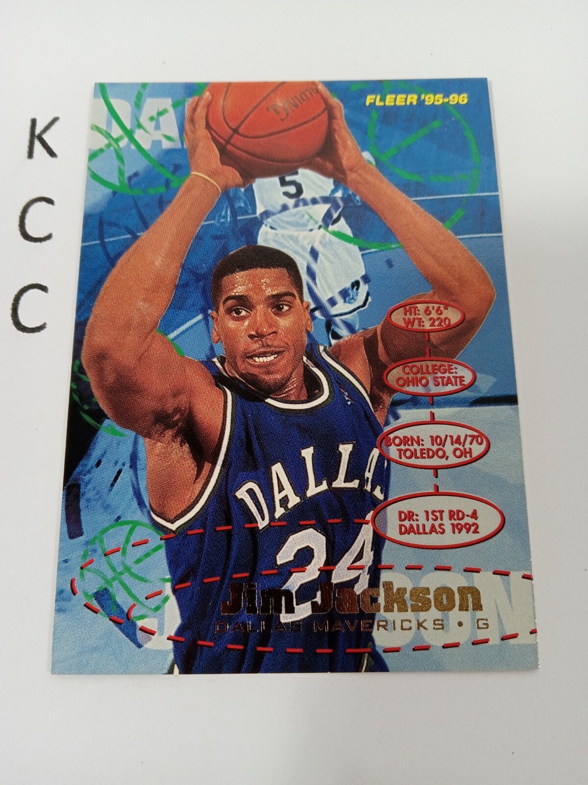 1995-96 Fleer  #34 Jim Jackson Dallas Mavericks