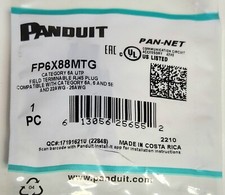Enchufe terminal de campo PANDUIT FP6X88MTG PAN NET CATEGORÍA 6A RJ45 CAT 6