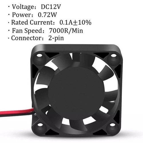 4PCS DC12V Cooling Computer Case Fan 4010 40x40x10mm PC 3D Printer 2Pin US Sto6w - Afbeelding 5 van 11