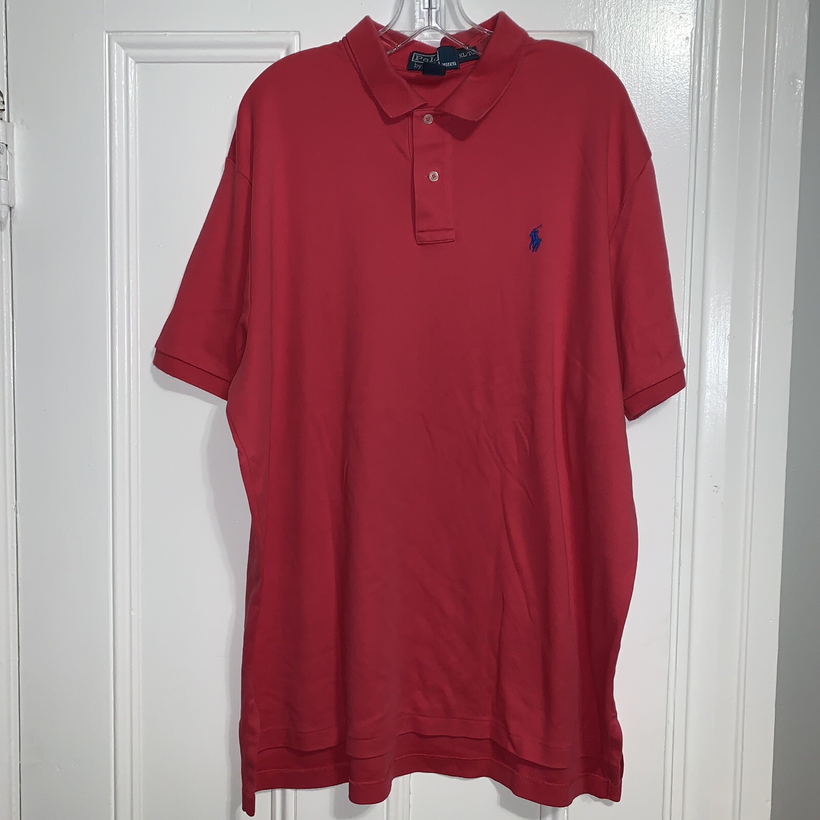 Ralph Lauren Golf Polo Shirt XL Red 100% Cotton Sportswear-image