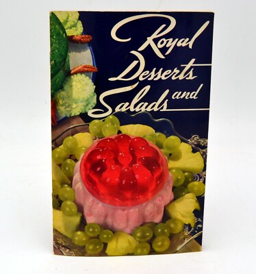 Royal Gelatin and Pudding DESSERTS AND SALADS Recipe Booklet Advertising 1939