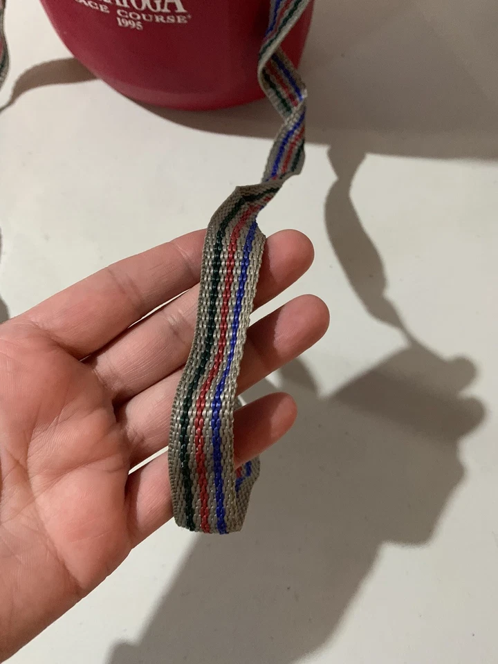 Винтажный кулер для напитков Saratoga Race Track Coleman с ремешком 1995 промо/логотип  - Изображение 3 из 4