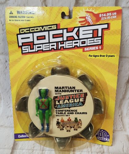 DC COMICS Pocket Super Heroes Martian Manhunter with JLA NOS