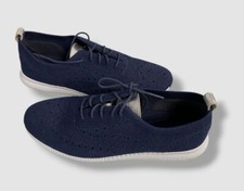Cole Haan Women's Blue Leather 2.Zerogrand Stitchlite Oxford Sneaker Size 10B