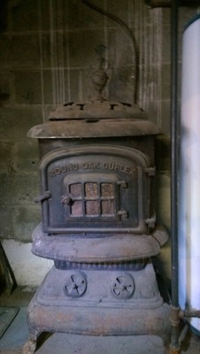 antique wood burning stove