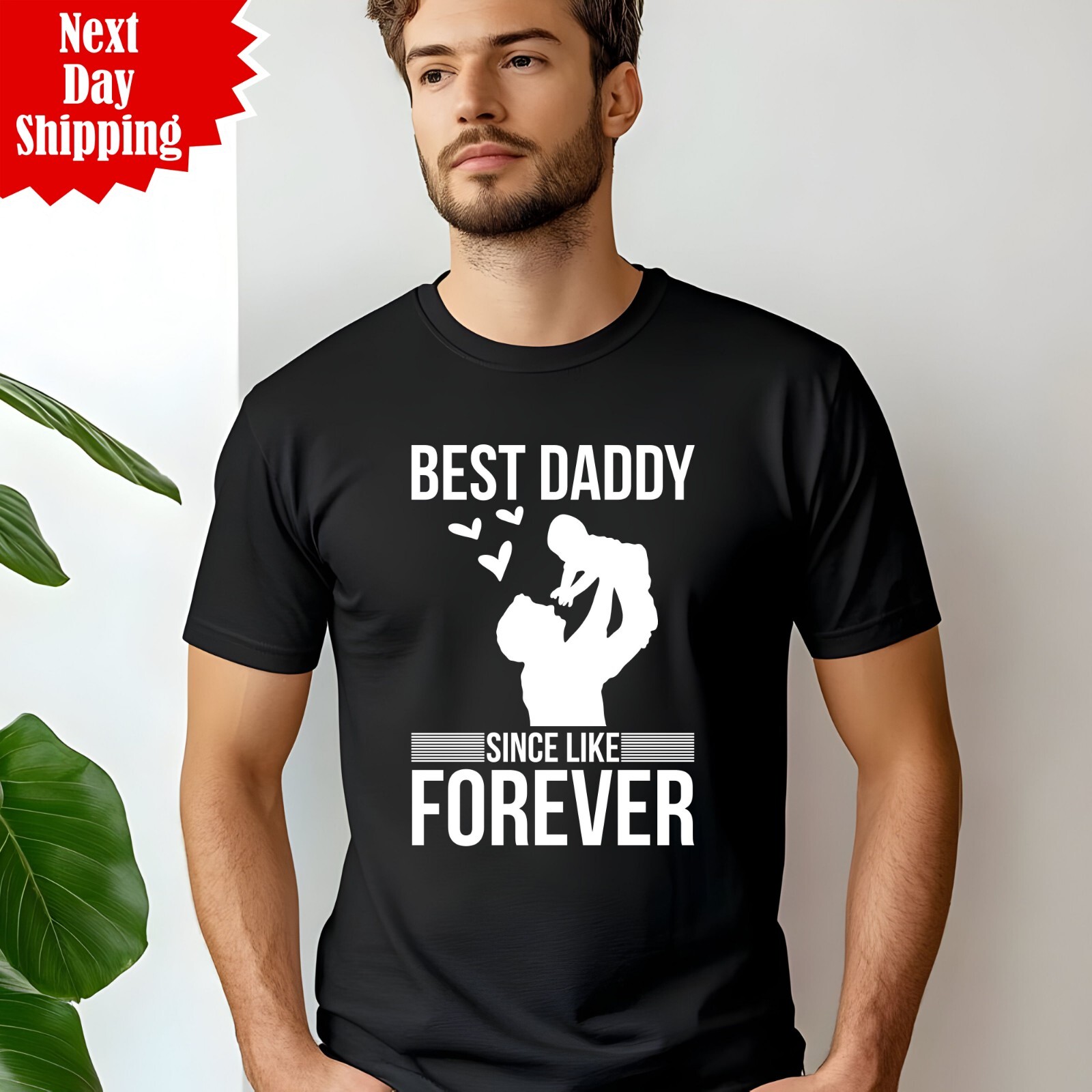 Dad T Shirt Best Daddy Since Like Forever Printed Funny Fathers Day Gift Tee Top