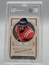 2019 PANINI LEGACY A.J. BROWN GEM MINT 10 ROOKIE CARD TITANS EAGLES TAG psa aj