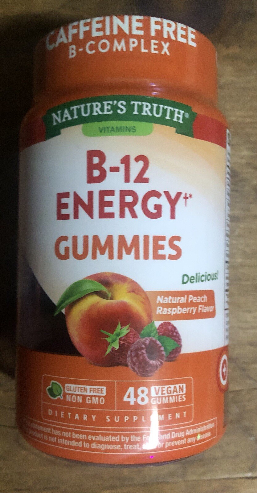 Nature’s Truth B12 Energy Gummies 48 ct Supplement Caffeine Free Exp 01/2026 NEW