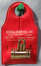 Vintage GENEVA GRAIN CO. INC, Grain, Fertilizer,  Paper Clip GENEVA, NEBRASKA