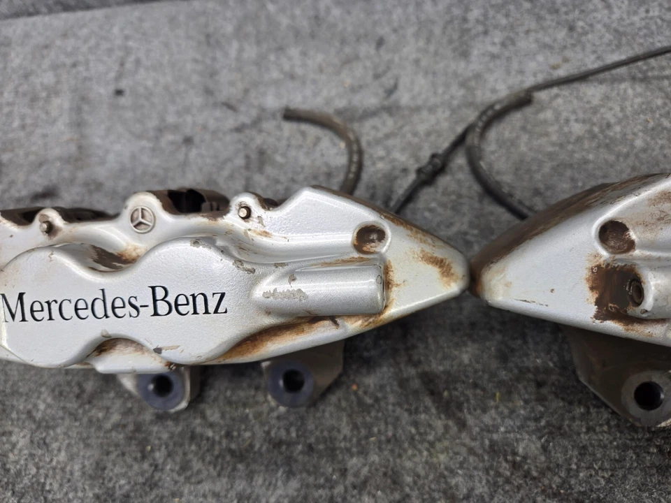 后制动卡钳卡钳套装梅赛德斯 W220 W215 Cl600 S600 V12 OEM — 第 4/4 张图片