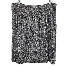 Talbots Women's Plus Size Polyester Digital Print Skirt Size 18W