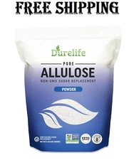 Allulose sweetener, 5 lb 100% Pure No Erythritol powdered Sugar Substitute, N...