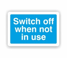 DL39 PACK OF 24X STICKERS LIGHTS SOCKETS SWITCH OFF WHEN NOT IN USE POWER SAVING