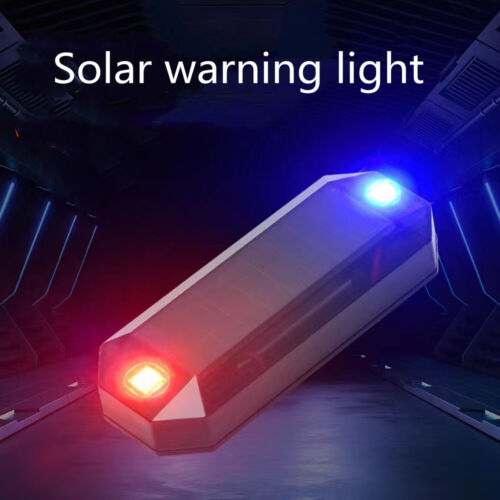 For Motorcycle Bicycle Solar LED Mini Tail Light Anti-rear Strobe Warning Light - Photo 1/14