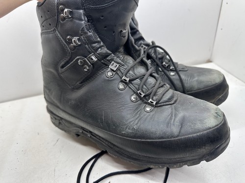 German Army Black Leather army Heavy Duty Combat Boots Meindl Size EU 44 UK 9.5 - Picture 8 of 22