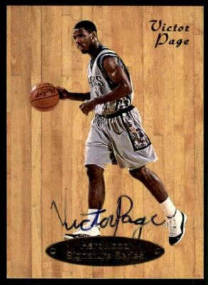 1997-98 Hardwood Signature Series Victor Page Auto 249/7500