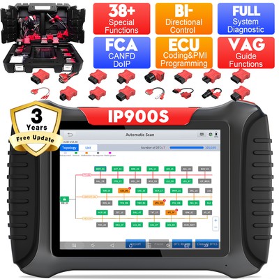 XTOOL IP900S Topology Bidirectional Scanner Car Programming Diagnostic Tool FCA 