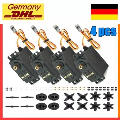 4X Digital Servo MG945 Gear RC Flugzeug Modellbau 55g Metall Metallgetriebe Satz