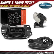 New 3pcs Engine Motor & Transmission Mount for Mazda 3 2004-2009 L4 2.0L L4 2.3L